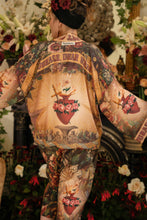 Load image into Gallery viewer, Market of Stars Courage Dear Heart Pixie Duster Crop Kimono w/ Sacred Heart

