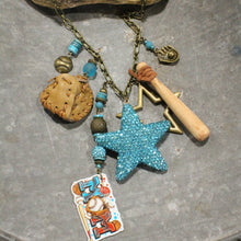 Load image into Gallery viewer, The Primitive Peddler Hey Batter Batter Charmed Necklace
