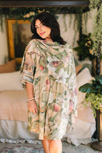 Load image into Gallery viewer, Market of Stars Fleur De Soleil Artist Dress Tunic w/ Pockets &amp; Florals
