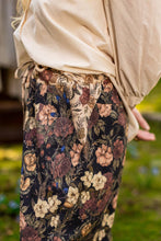 Load image into Gallery viewer, Market of Stars Lionheart Linen Crop Artist Pant w/ florals &amp; Narnia print
