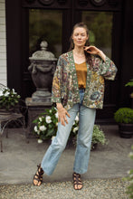 Load image into Gallery viewer, Market of Stars Love Grows Wild Pixie Duster Cropped Kimono w/ Bees
