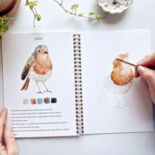 Load image into Gallery viewer, Emily Lex Studio Birds watercolor workbook
