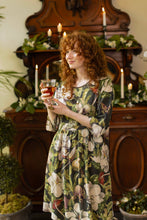 Load image into Gallery viewer, Market of Stars Fleur De Lune Artist Dress Tunic w/ Pockets, Florals &amp; Bees

