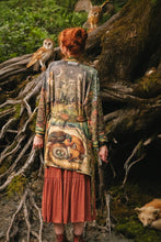 Load image into Gallery viewer, Market of Stars Woodland Wisdom Matinée Duster w/ Florals, Fox &amp; Owl
