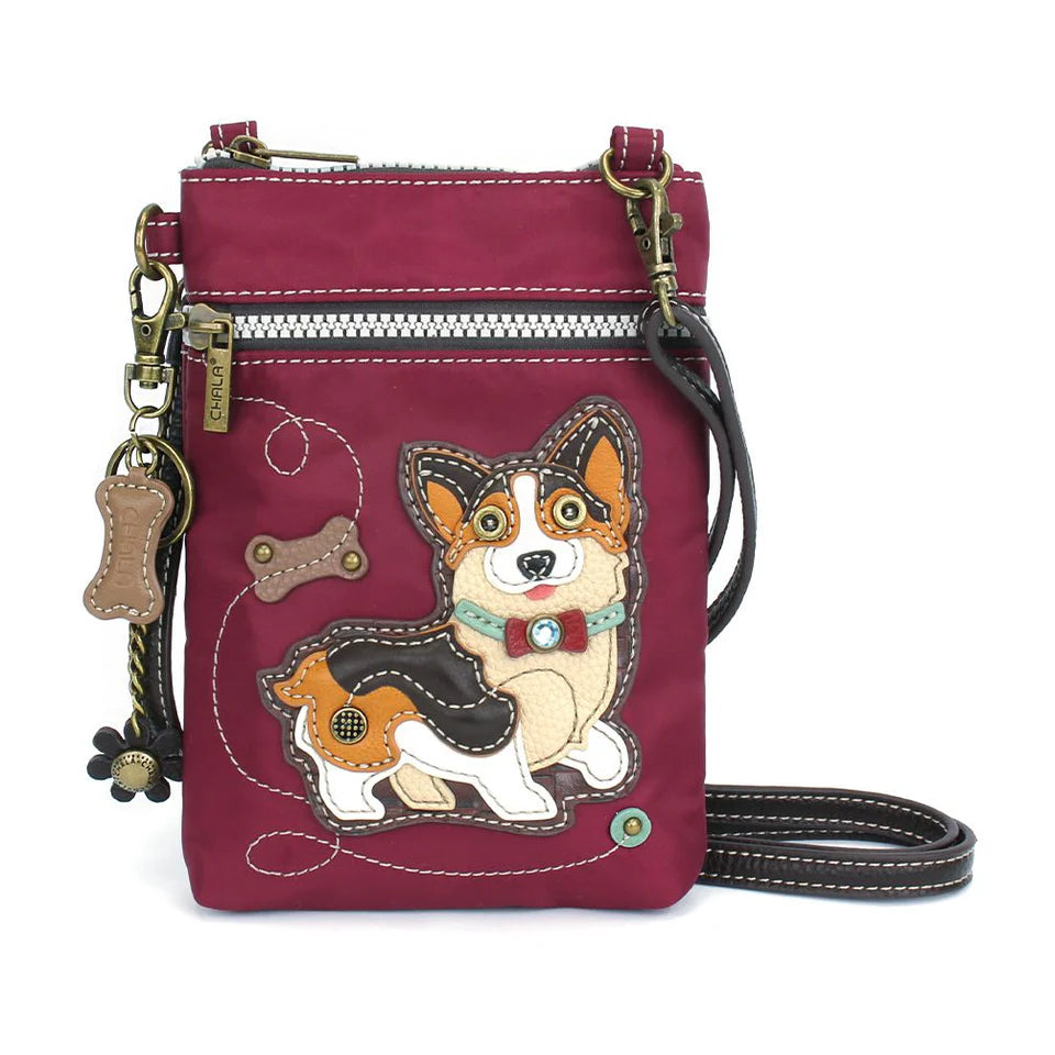 Chala CV Venture Cellphone Xbody Cardigan Corgi