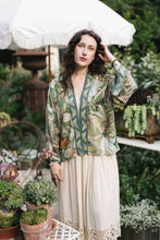 Load image into Gallery viewer, Market of Stars Fleur De Soleil Pixie Crop Kimono w/ Florals &amp; Butterfly
