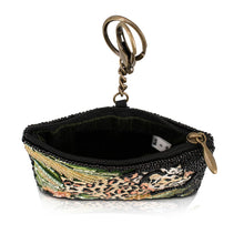 Load image into Gallery viewer, Mary Frances Spot On Beaded Leopard in Jungle Coin Purse

