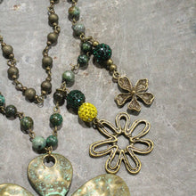 Load image into Gallery viewer, The Primitive Peddler Shasta Daisy Kind Of Day Layered Necklace
