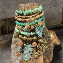 Load image into Gallery viewer, The Primitive Peddler Just A Bit Squirrely Charm'd Bracelet Set
