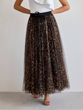 Load image into Gallery viewer, CHOKLATE PARIS Aria skirt in leopard-print tulle
