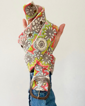 Load image into Gallery viewer, Jenny Krauss Flower Power Embroidered Wool Belt
