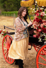 Load image into Gallery viewer, Market of Stars Love Revolution Pixie Crop Kimono w/ Sun, Horse &amp; Florals
