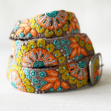 Load image into Gallery viewer, Jenny Krauss Andean Whisper Embroidered Wool Belt
