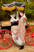 Load image into Gallery viewer, Market of Stars Love Revolution Bohéme Slip Dress w/ Sun, Horse &amp; Florals
