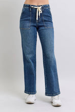 Load image into Gallery viewer, Judy Blue Jeans HW Drawstring Wide
