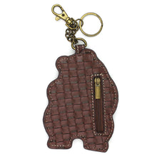 Load image into Gallery viewer, Chala Coin Purse/Key Fob Black Bear
