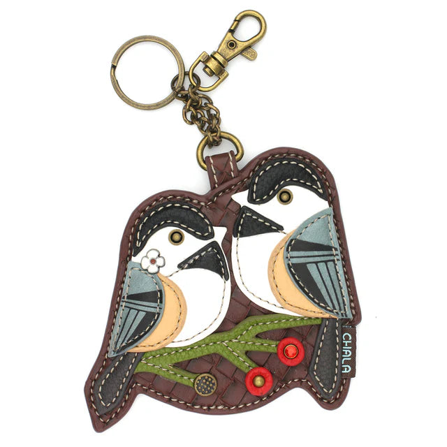 Chala Coin Purse/Key Fob Chickadee