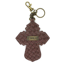 Load image into Gallery viewer, Chala Key Fob Chevron Cross
