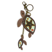 Load image into Gallery viewer, Chala Key Fob/Purse Charm Twin Turtles
