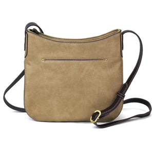 Chala Crescent Crossbody Owl A Taupe