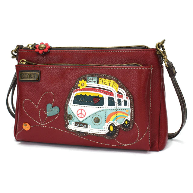 Chala Deluxe Crossbody Bus Burgundy