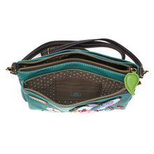 Load image into Gallery viewer, Chala Deluxe Crossbody Hummingbird/Turquoise.
