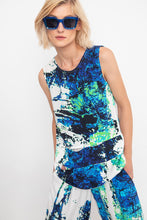 Load image into Gallery viewer, Ozai N Ku Atlantic Abstract Front Cuts Tank

