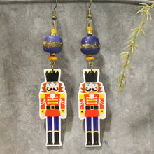 Load image into Gallery viewer, The Primitive Peddler Nutcracker Fun Dangle Earrings
