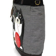 Load image into Gallery viewer, Chala Work Tote Fat Cat Black Stripe
