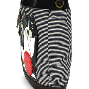 Chala Work Tote Fat Cat Black Stripe