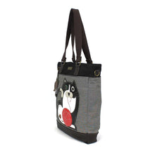 Load image into Gallery viewer, Chala Work Tote Fat Cat Black Stripe
