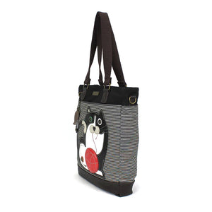 Chala Work Tote Fat Cat Black Stripe