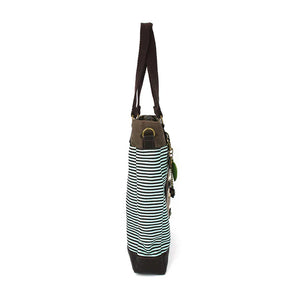 Chala Work Tote Sloth Blue Stripe