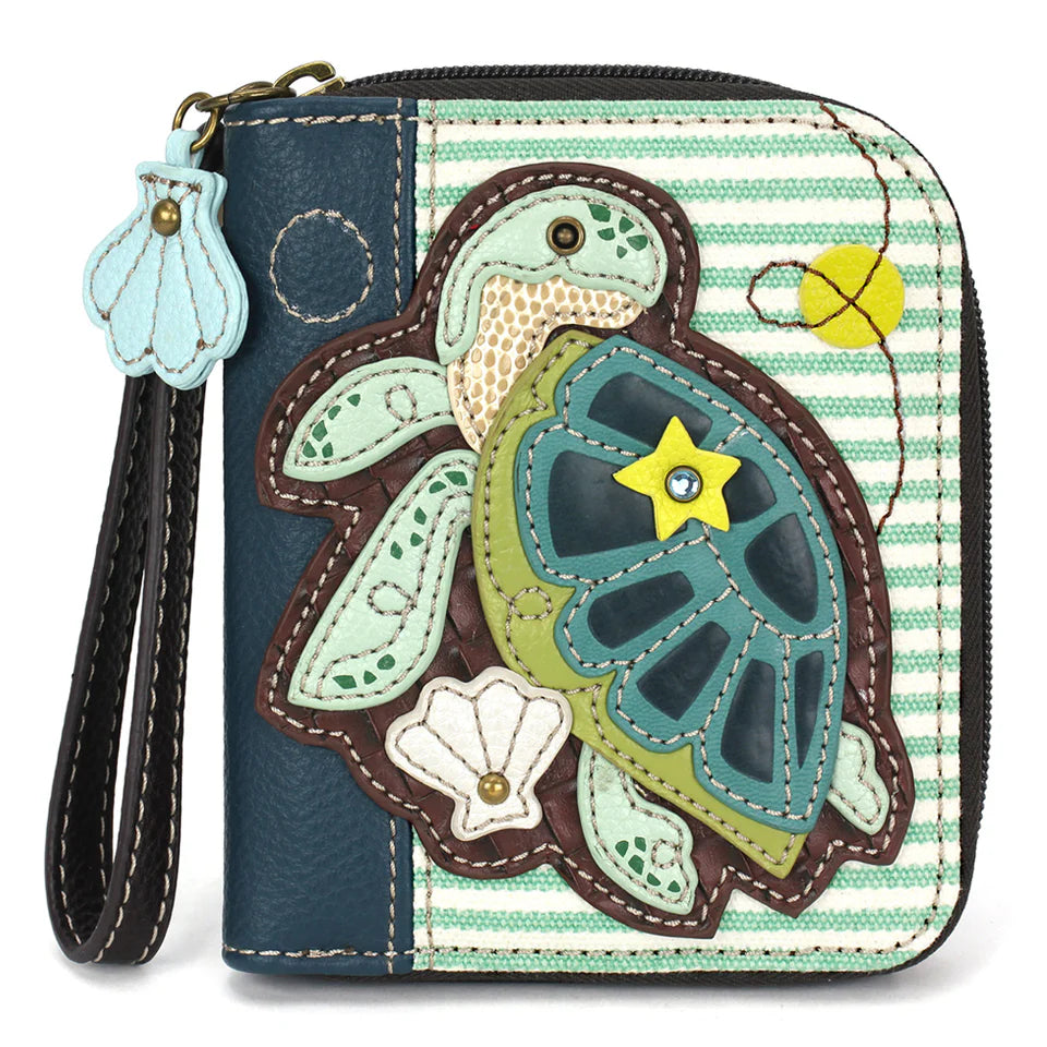 Chala Zip Around Wallet Turtle A