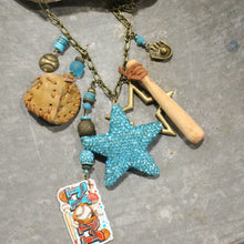 Load image into Gallery viewer, The Primitive Peddler Hey Batter Batter Charmed Necklace
