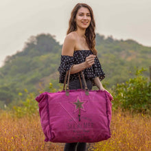 Load image into Gallery viewer, Myra Bag Popping Pink Weekender Bag
