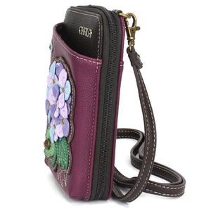 Chala Wallet Crossbody Hydrangea Purple