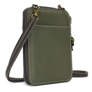 Chala Wallet Crossbody Monarch Butterfly Olive