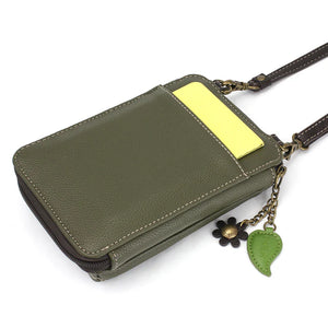 Chala Wallet Crossbody Monarch Butterfly Olive