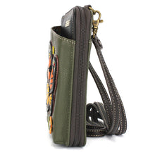 Load image into Gallery viewer, Chala Wallet Crossbody Monarch Butterfly Olive
