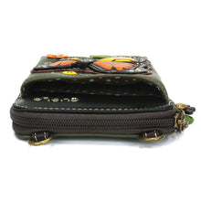 Load image into Gallery viewer, Chala Wallet Crossbody Monarch Butterfly Olive
