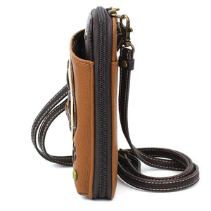 Chala Wallet Crossbody Pawprint Brown