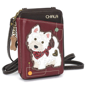 Chala Wallet Crossbody Westie Maroon