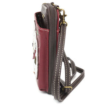 Load image into Gallery viewer, Chala Wallet Crossbody Westie Maroon
