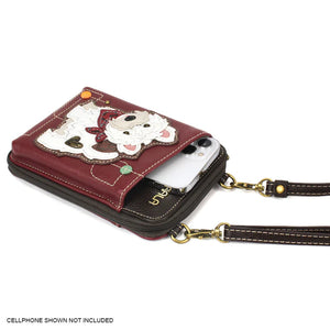 Chala Wallet Crossbody Westie Maroon