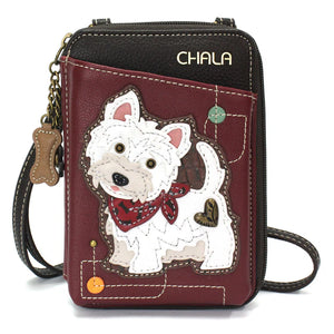 Chala Wallet Crossbody Westie Maroon