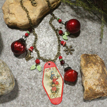 Load image into Gallery viewer, The Primitive Peddler Vintage Christmas In The Eyes Of A Child Charm'd Necklace
