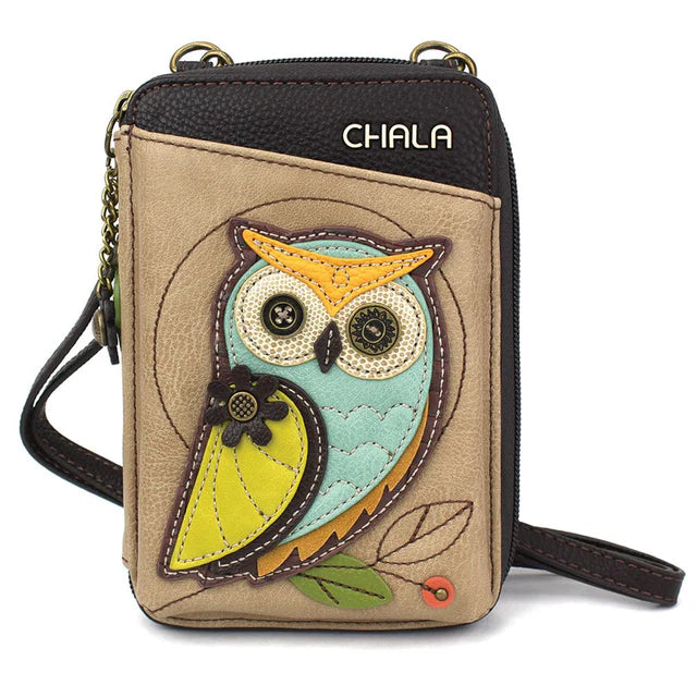 Chala Wallet Crossbody Owl A Taupe