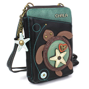 Chala Wallet Crossbody Turtle Black