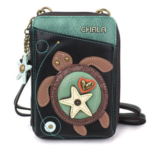 Chala Wallet Crossbody Turtle Black